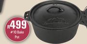 [MAKRO]- Campmaster Cast Iron 10 Bake Pot