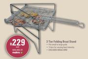 [MAKRO]- Campmaster 3 Tier Folding Braai Stand-Each