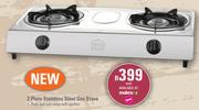 [MAKRO]- Campmaster 2 Plate Stainless Steel Gas Stove-Each