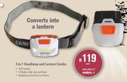 [MAKRO]- Campmaster 2 In 1 Headlamp & Lantern Combo-Each