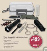 [MAKRO]- Campmaster 7 Piece Survival Kit In Watertight Case-Each