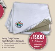 [MAKRO]- Campmaster Heavy Duty Canvas Heat Deflective Tarpaulin 4 x 3.6m