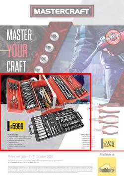 Builders : Mastercraft (7 October 2022 - 31 October 2022), page 1