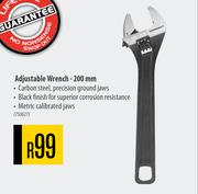 Mastercraft Adjustable Wrench 200mm