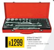 Mastercraft 24 Piece 12.7mm (1/2") Dr Metric Socket Set