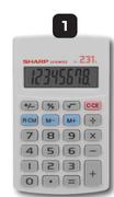 Sharp EL231LB 8-Digita Basic Calculator 753194-Each