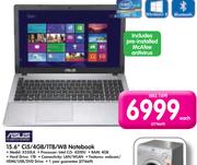 Asus 15.6" Ci5/4GB/1TB/W8 Notebook X550LA