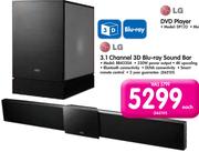LG 3.1 Channel 3D Blu-Ray Sound Bar BB4330A