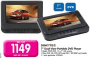 Sinotec 7" Dual View Portable DVD Player PDVD-X28-Per Set
