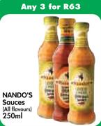 Nando's Sauce(All Flavours)-3x250Ml