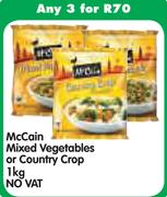 Mccain Mixed Vegetables Or Country Crop-3x1Kg