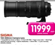 Sigma 150-500mm Camera Lens