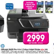 Hp Officejet 8600 Pro 4-In-1 Colour Inkjet Printer Plus Ink 8600-Per Bundle