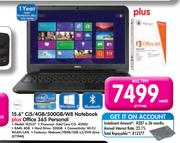 Dell 15.6" Ci5/4GB/500GB/W8 Notebook Plus Office 365 Personal N3537
