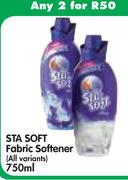 Sta Soft Fabric Softener(All Variants)-2x750Ml