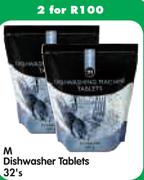 M Dishwasher Tablets-2x32's