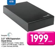 Seagate 3.5" 4TB Expansion Hard Drive