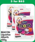 Beacon Liquorice Allsorts-3x400g