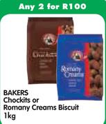 Bakers Chockits Or Romany Creams Biscuit-2x1Kg