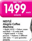 Nestle Alegria Coffee Machine A510