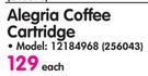 Nestle Alegria Coffee Cartridge 12184968
