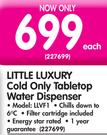 Little Luxury Cold Only Tabletop Water Dispenser LLVFI