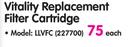 Little Luxury Vital Replacement Filter Cartridge LLVFC