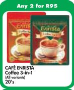 Cafe Enrista Coffee 3 In 1(All variants)-2x20's pack