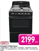 Defy Compact 4 Plate Stove DSS514