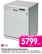 LG 14 Place Direct Drive Dishwasher D1452LF