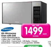 Samsung 40L Microwave  Oven With Grill MG402MADXBB/FA