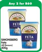 Simonsberg Feta (All Flavours)-2 x 400g