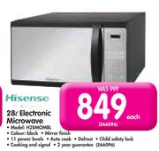 Hisense 28L Electronic Microwave Oven H28MOMBL