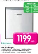 Hisense 60L Bar Fridge H60RS-C