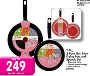 T-Fal 2 Pack Non Stick Frying Pan And Spatula Set