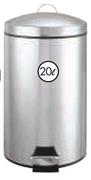 Home Living 20Ltr Stainless Steel Pedal Bin