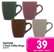 Pantone 4 Pack Coffee Mugs-Per 4 Pack
