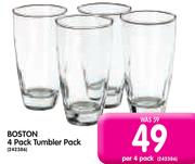 Boston 4 Pack Tumbler Pack-Per 4 Pack