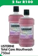 Listerine Total Care Mouthwash-2x750Ml