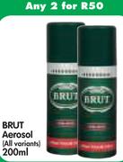 Brut Aerosol(All Variants)-2x200Ml