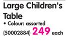 Jolly Large Children's Table
