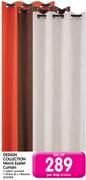 Design Collection Niomi Eyelet Curtain 223x140Cm-Per Drop