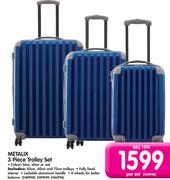 Metalix 3 Piece Trolley Set-Per Set