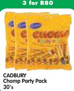 Cadbury Chomp Party Pack-3x30's