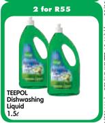 Teepol Dishwashing Liquid-2x1.5L