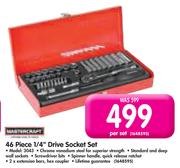 46 Piece 1/4" Drive Sochet Set 3043-Per Set
