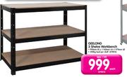 Geelong 3 Shelve Workbench-Each