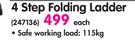 4 Step Folding Ladder