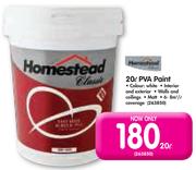 Homestead 20L PVA Paint