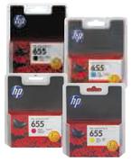 HP 655 Black Ink Cartridge NO 655-Each
